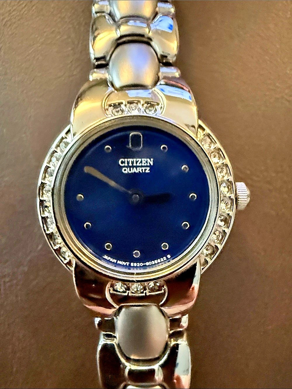 Citizen Quartz Women's Silver & Blue Watch